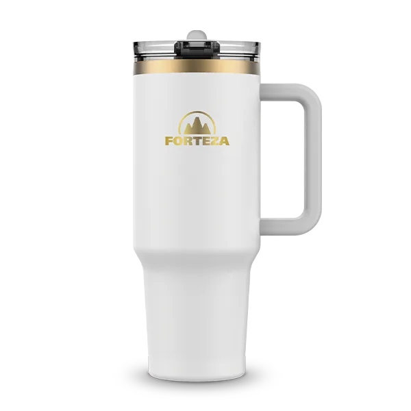 Forteza slim white tumbler